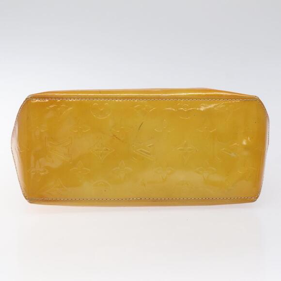 LOUIS VUITTON Monogram Vernis Reade PM Hand Bag Beige M91334 - Picture 9 of 12